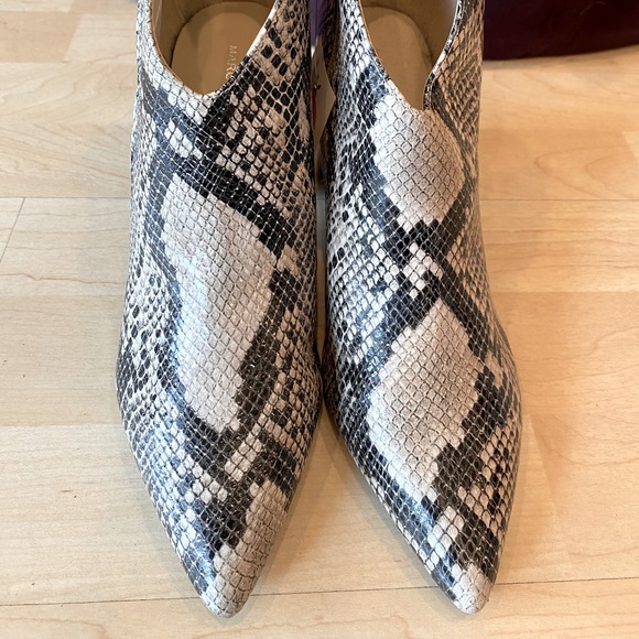 Marc Fisher snake print leather upper boot - Picture 2 of 7